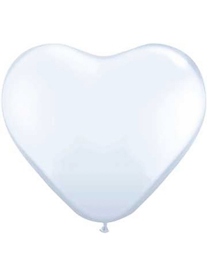100 gab, Sirds formas, balts, 25 cm 100 gab, Sirds formas, balts, 25 cm