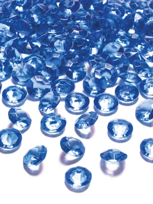 100 gab, Dimantu konfeti, jūras zils, 12 mm