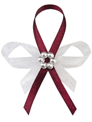 Lapel ribbons, deep red, 6 cm Lapel ribbons, deep red, 6 cm
