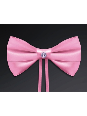 4 pcs, Bows with an embellishment, light pink, 15 cm 4 pcs, Bows with an embellishment, light pink, 15 cm
