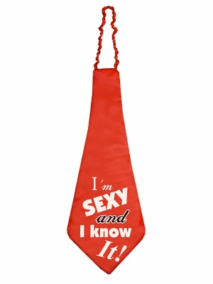 Галстук, Im sexy and I know it! 59 см Галстук, Im sexy and I know it! 59 см