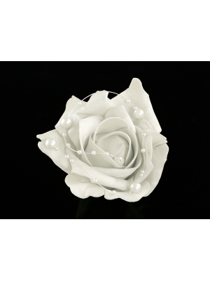 4 pcs, Roses, white, 10 cm 4 pcs, Roses, white, 10 cm
