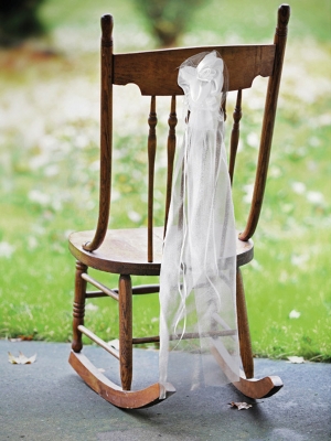 2 pcs, Posies with organza, white, 90 cm 2 pcs, Posies with organza, white, 90 cm
