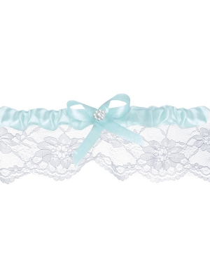 Lace garter, sky-blue, 5.8 cm Lace garter, sky-blue, 5.8 cm