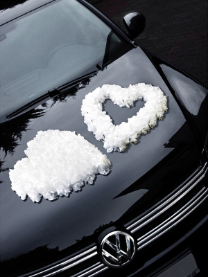 Empty flower heart, white, 50 cm Empty flower heart, white, 50 cm
