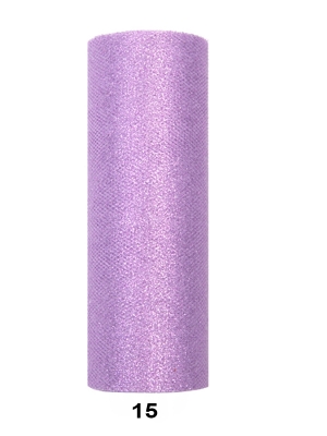 Tills ar gliteriem, lavandas, 0.15 x 9 m Tills ar gliteriem, lavandas, 0.15 x 9 m