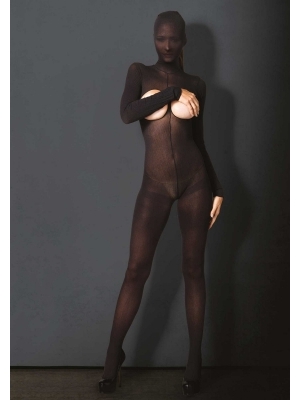 Hooded Opaque Bodystocking Hooded Opaque Bodystocking