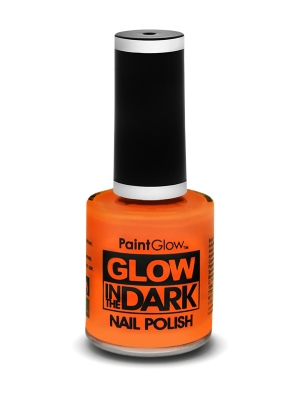 Tumsā spīdoša nagu laka, oranža, 10 ml Tumsā spīdoša nagu laka, oranža, 10 ml
