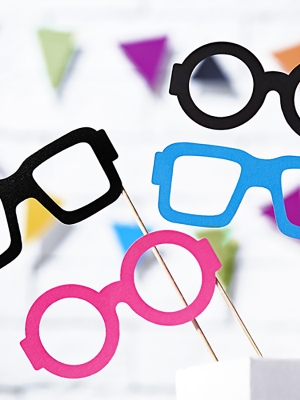 4 pcs, Props on a sick Glasses 4 pcs, Props on a sick Glasses
