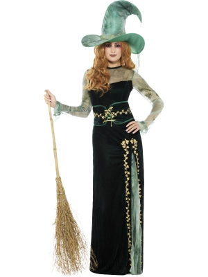 Deluxe Emerald Witch Costume Deluxe Emerald Witch Costume