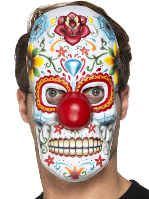 Day of the Dead Clown Mask Day of the Dead Clown Mask