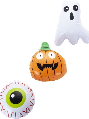 3 pcs, Mini Halloween Inflatables, 15 cm 3 pcs, Mini Halloween Inflatables, 15 cm