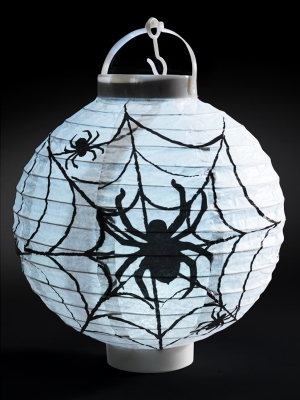 Spīdoša LED papīra zirnekļu tīkla laterna, 20 x 7 x 22 cm Spīdoša LED papīra zirnekļu tīkla laterna, 20 x 7 x 22 cm