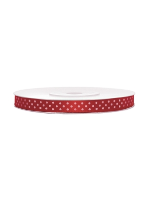 Satin ribbon, red, 6mm/25m Satin ribbon, red, 6mm/25m
