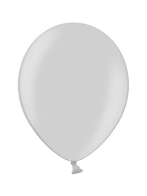 100 pcs, Balloons, silver, 29 cm 100 pcs, Balloons, silver, 29 cm