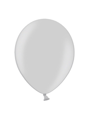 100 pcs, Balloons, silver, 23 cm 100 pcs, Balloons, silver, 23 cm
