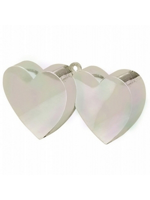 Balloon weight Two Hearts, pearl, 170 g Balloon weight Two Hearts, pearl, 170 g