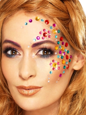 100 pcs, Rainbow Jewel Face Gems 100 pcs, Rainbow Jewel Face Gems