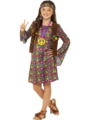 Hippie Girl Costume, with Dress Hippie Girl Costume, with Dress