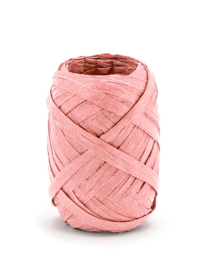 Raffia ribbon, 5mm/10m, peach Raffia ribbon, 5mm/10m, peach