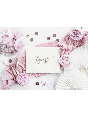 22 pages, Guest Book, light cream with gold, 24 x 18.5 cm 22 pages, Guest Book, light cream with gold, 24 x 18.5 cm