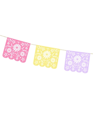 Garland Dia de Los Muertos - 8 flags, 17.5 cm x 2 m Garland Dia de Los Muertos - 8 flags, 17.5 cm x 2 m