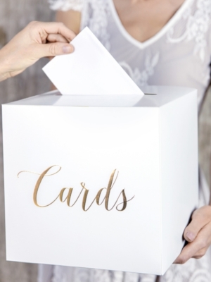 Wedding card box - Cards, gold, 24 x 24 x 24 cm Wedding card box - Cards, gold, 24 x 24 x 24 cm