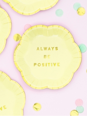 6 шт, Мини тарелки - Always Be Positive, 13 см 6 шт, Мини тарелки - Always Be Positive, 13 см