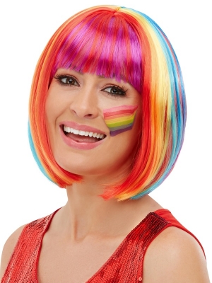 Rainbow Bob Wig Rainbow Bob Wig