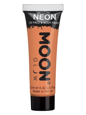 UV sejas un ķermeņa krāsa, pasteļtoņa oranžs, 12 ml UV sejas un ķermeņa krāsa, pasteļtoņa oranžs, 12 ml
