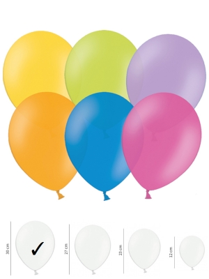50 pcs, Strong Balloons, Pastel Mix, 30 cm 50 pcs, Strong Balloons, Pastel Mix, 30 cm