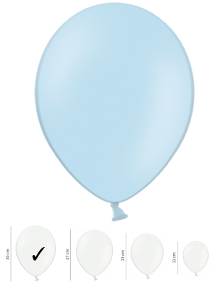 50 pcs, Strong Balloons, Pastel Baby Blue, 30cm 50 pcs, Strong Balloons, Pastel Baby Blue, 30cm