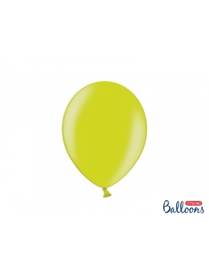 50 pcs, Strong Balloons, Metallic Lime Green, 27cm 50 pcs, Strong Balloons, Metallic Lime Green, 27cm