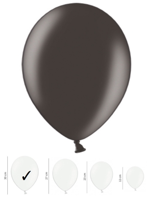 50 pcs, Strong Balloons Metallic Black, 30 cm 50 pcs, Strong Balloons Metallic Black, 30 cm