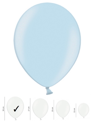 50 pcs, Strong Balloons Metallic Baby Blue, 30 cm 50 pcs, Strong Balloons Metallic Baby Blue, 30 cm