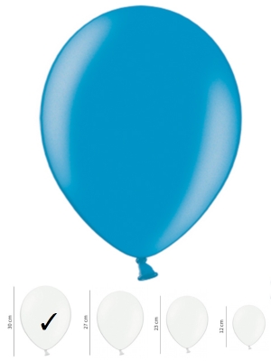 50 pcs, Strong Balloons, Metallic Caribbean Blue, 30cm 50 pcs, Strong Balloons, Metallic Caribbean Blue, 30cm