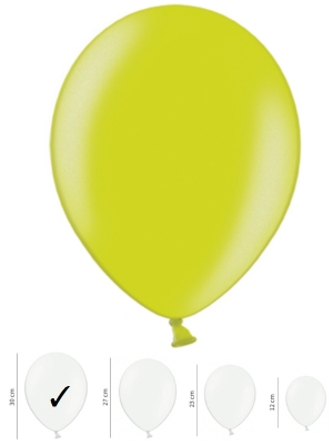 50 pcs, Strong Balloons, Metallic Lime Green, 30cm 50 pcs, Strong Balloons, Metallic Lime Green, 30cm