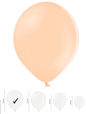 50 pcs, Strong Balloons, Pastel Light Peach, 30 cm 50 pcs, Strong Balloons, Pastel Light Peach, 30 cm