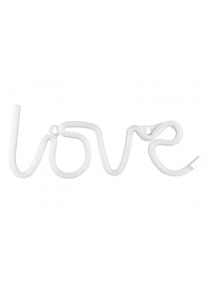 Neon LED - Love, white, 34.5x13cm Neon LED - Love, white, 34.5x13cm