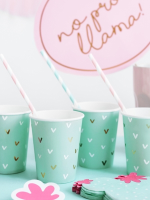 6 pcs, Paper cups Cactus, mix, 220ml 6 pcs, Paper cups Cactus, mix, 220ml