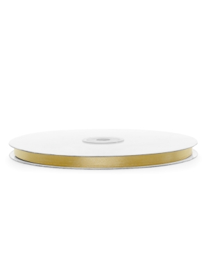 Satin Ribbon, light gold, 6mm х 100m Satin Ribbon, light gold, 6mm х 100m