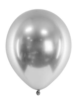 Hromēts balons, sudraba, 27 cm Hromēts balons, sudraba, 27 cm