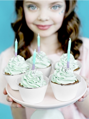 20 pcs, Birthday candles ombre, 6 cm 20 pcs, Birthday candles ombre, 6 cm