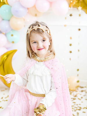 Princess costume - Cape, for children 3-7 years old Princess costume - Cape, for children 3-7 years old