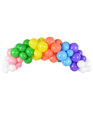 60 gab, Balonu virtene - varavīksne, 200 cm