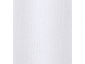 Tulle Plain, Stiff, white, 0.3 x 50m Tulle Plain, Stiff, white, 0.3 x 50m