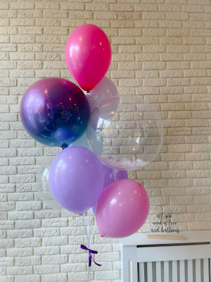 Balloons with helium "Crystal Clear Balloon+ Orbz + 7 balloons" Balloons with helium "Crystal Clear Balloon+ Orbz + 7 balloons"