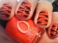 Nail Design (tiger stripes)